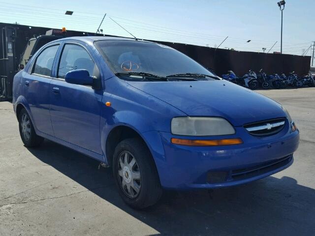 KL1TJ52634B242016 - 2004 CHEVROLET AVEO LS BLUE photo 1