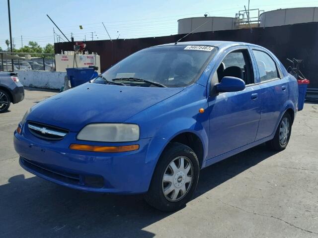 KL1TJ52634B242016 - 2004 CHEVROLET AVEO LS BLUE photo 2