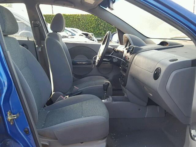 KL1TJ52634B242016 - 2004 CHEVROLET AVEO LS BLUE photo 5