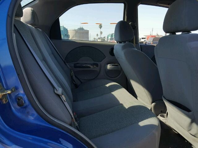 KL1TJ52634B242016 - 2004 CHEVROLET AVEO LS BLUE photo 6