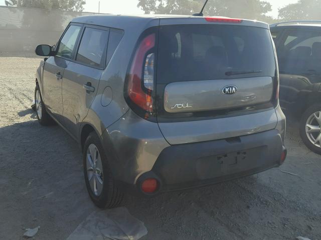 KNDJN2A23F7136138 - 2015 KIA SOUL CHARCOAL photo 3