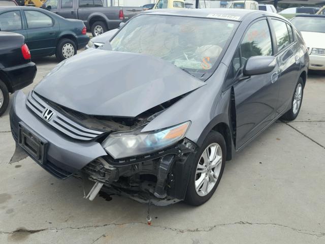 JHMZE2H71AS026262 - 2010 HONDA INSIGHT EX GRAY photo 2