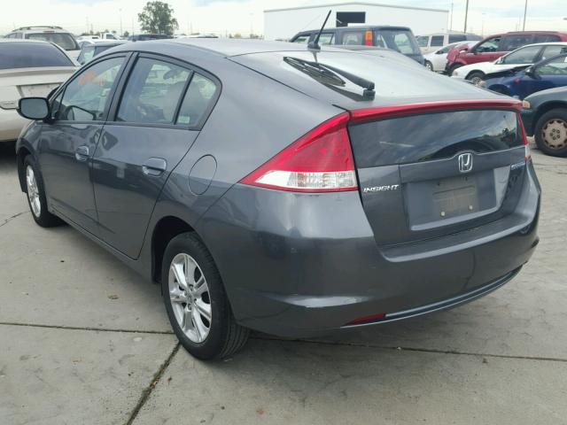 JHMZE2H71AS026262 - 2010 HONDA INSIGHT EX GRAY photo 3