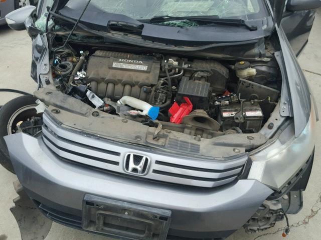 JHMZE2H71AS026262 - 2010 HONDA INSIGHT EX GRAY photo 7