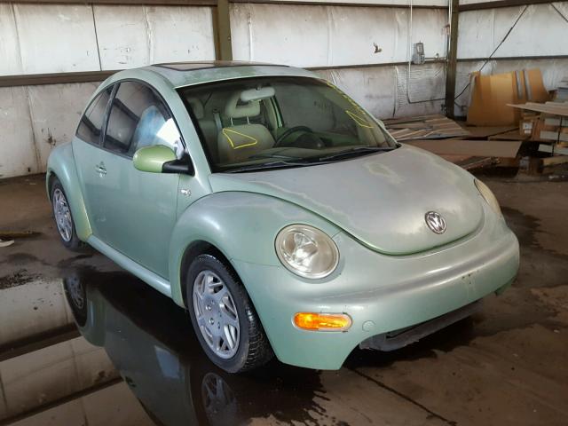 3VWCK21C71M473093 - 2001 VOLKSWAGEN NEW BEETLE GREEN photo 1