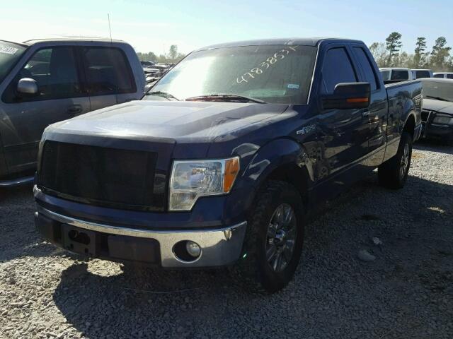 1FTFX1CF4BFA14480 - 2011 FORD F150 SUPER BLUE photo 2