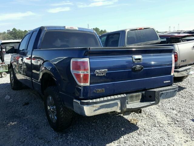 1FTFX1CF4BFA14480 - 2011 FORD F150 SUPER BLUE photo 3