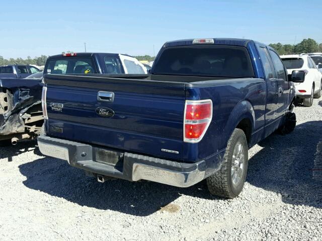 1FTFX1CF4BFA14480 - 2011 FORD F150 SUPER BLUE photo 4