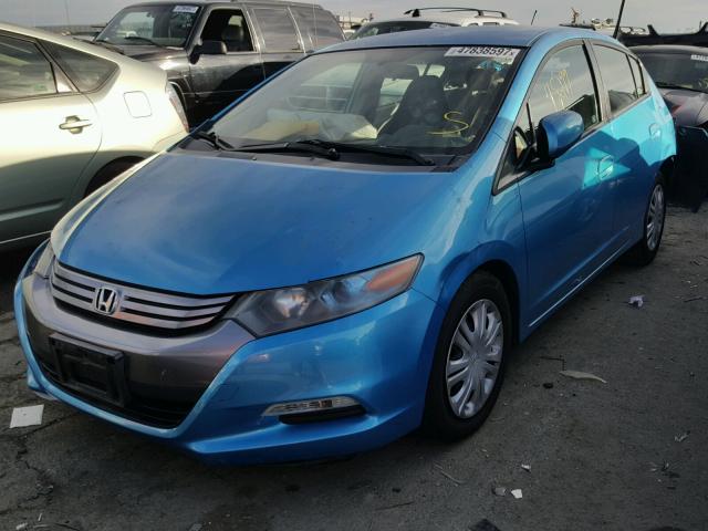 JHMZE2H52AS003328 - 2010 HONDA INSIGHT LX BLUE photo 2