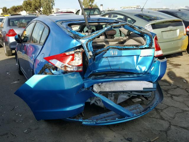 JHMZE2H52AS003328 - 2010 HONDA INSIGHT LX BLUE photo 3