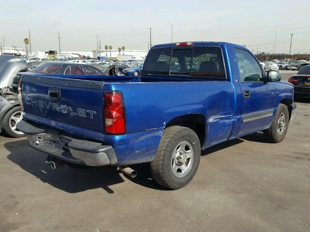 1GCEC14X14Z119736 - 2004 CHEVROLET SILVERADO BLUE photo 4