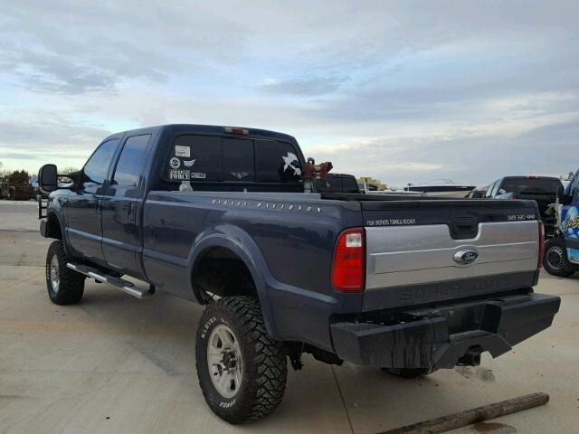 1FTWW31P35EC15551 - 2005 FORD F350 SRW S BLUE photo 3