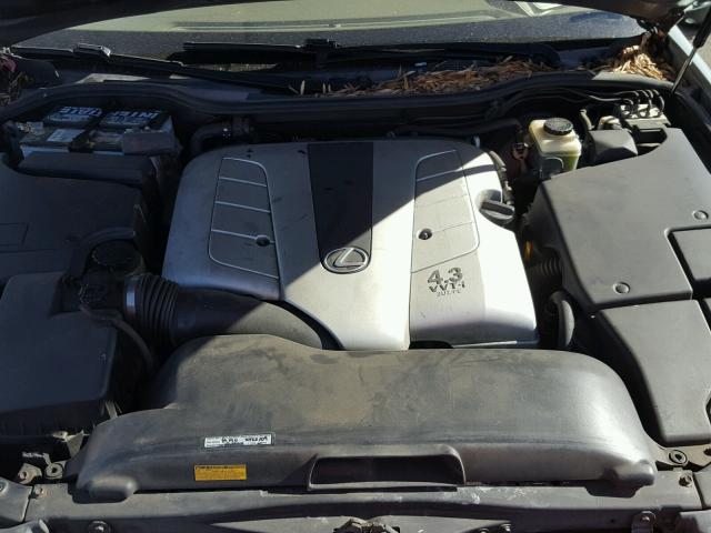 JTHBN30F620079367 - 2002 LEXUS LS 430 GRAY photo 7