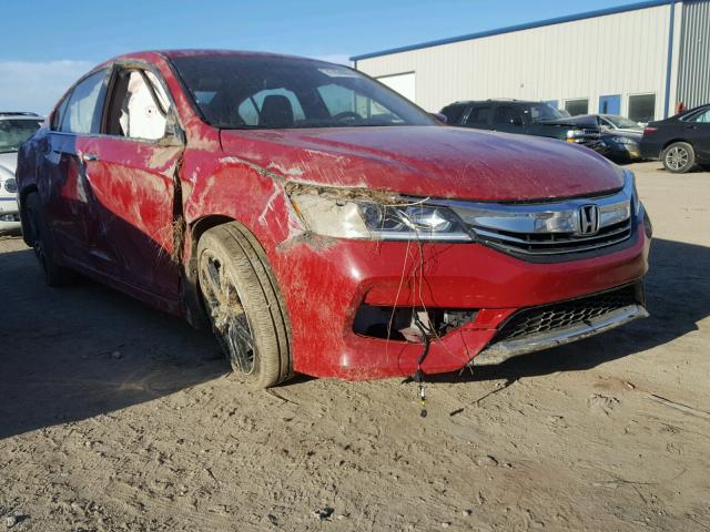 1HGCR2F55HA059361 - 2017 HONDA ACCORD SPO RED photo 1