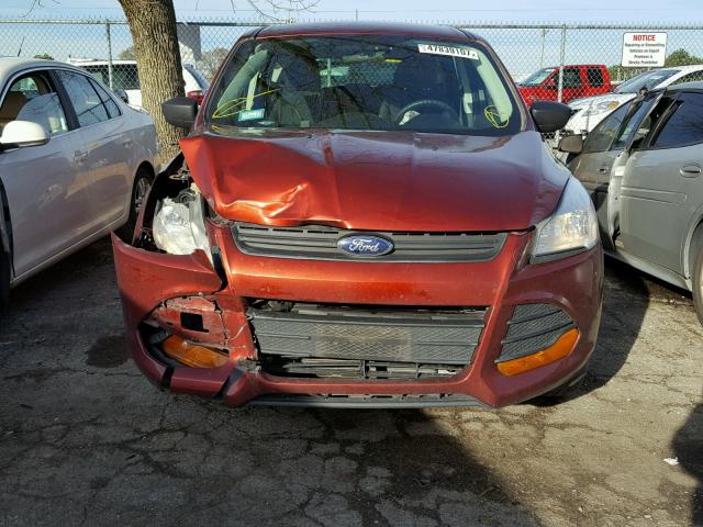 1FMCU0F73EUB94282 - 2014 FORD ESCAPE S ORANGE photo 9