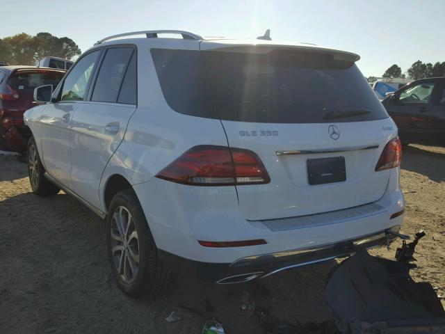 4JGDA5HB6GA762573 - 2016 MERCEDES-BENZ GLE 350 4M WHITE photo 3