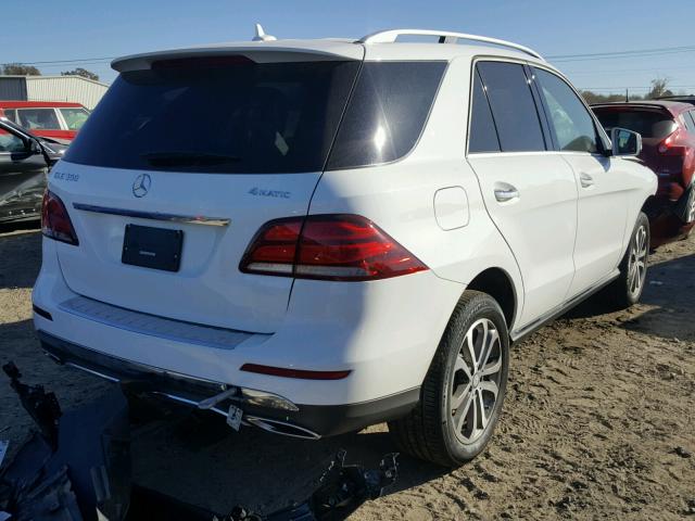 4JGDA5HB6GA762573 - 2016 MERCEDES-BENZ GLE 350 4M WHITE photo 4