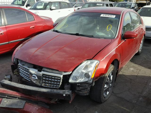 1N4BA41E86C824946 - 2006 NISSAN MAXIMA SE RED photo 2