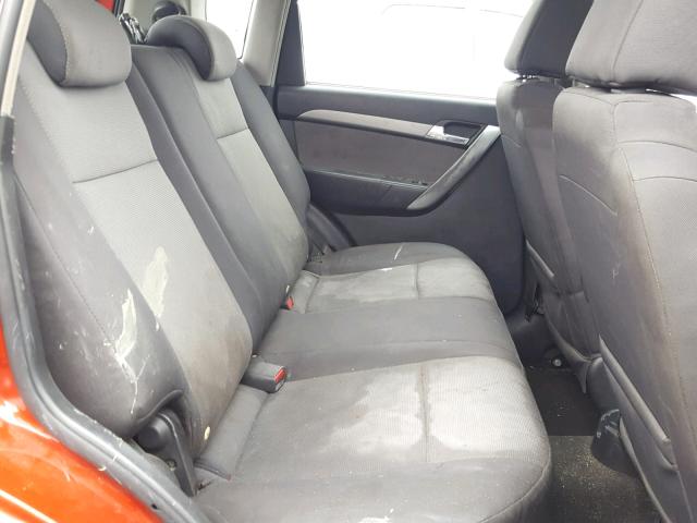 KL1TD66E79B634292 - 2009 CHEVROLET AVEO LS RED photo 6