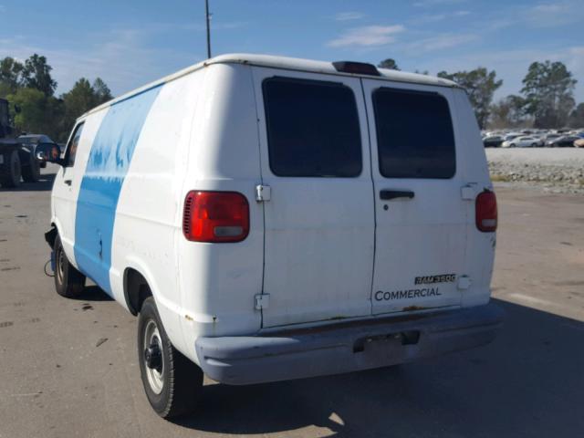 2B7KB31Y1YK137788 - 2000 DODGE RAM VAN B3 WHITE photo 3