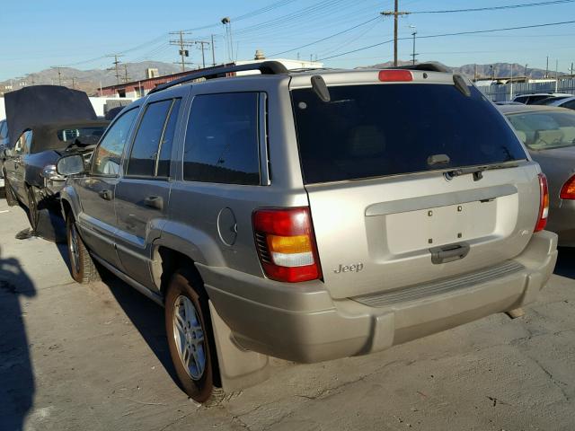 1J8GX48N32C206411 - 2002 JEEP GRAND CHER GOLD photo 3