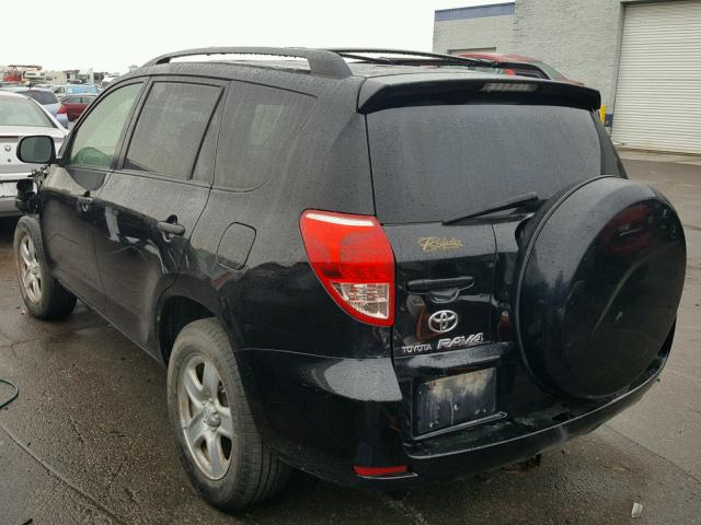 JTMBK33V575035030 - 2007 TOYOTA RAV4 BLACK photo 3