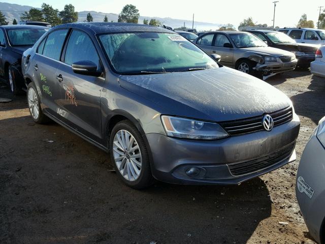 3VWLP7AJ1CM322315 - 2012 VOLKSWAGEN JETTA SEL GRAY photo 1