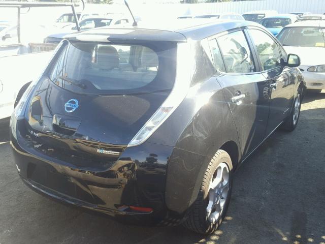 JN1AZ0CP7BT006420 - 2011 NISSAN LEAF SV BLACK photo 4