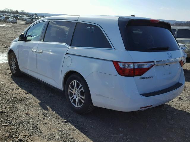 5FNRL5H6XCB037891 - 2012 HONDA ODYSSEY EX WHITE photo 3