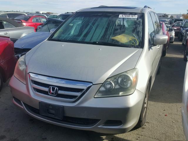 5FNRL38775B126849 - 2005 HONDA ODYSSEY EX WHITE photo 2