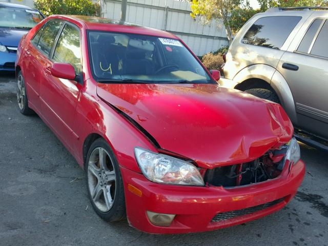 JTHBD192830065950 - 2003 LEXUS IS 300 RED photo 1