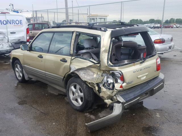 JF1SF65581H702087 - 2001 SUBARU FORESTER S GREEN photo 3