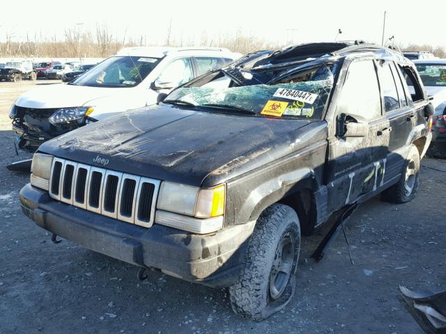 1J4GZ58S4VC734776 - 1997 JEEP GRAND CHER BLACK photo 2