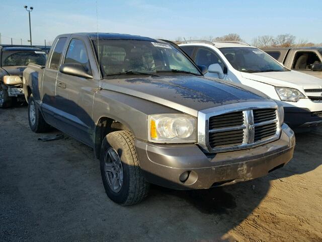 1D7HE42KX7S214704 - 2007 DODGE DAKOTA SLT GRAY photo 1