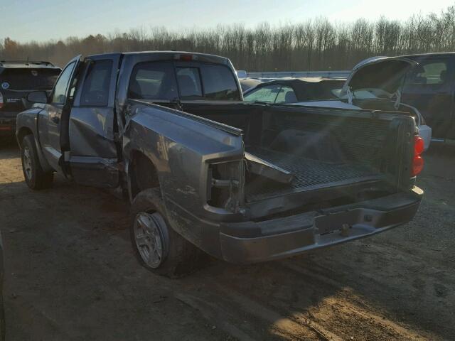 1D7HE42KX7S214704 - 2007 DODGE DAKOTA SLT GRAY photo 3