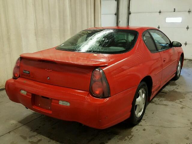 2G1WX12K239332213 - 2003 CHEVROLET MONTE CARL წითელი ფოტო 4