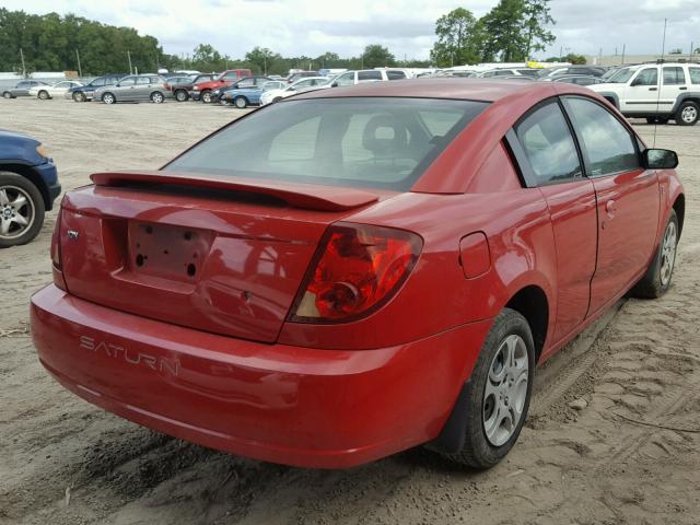 1G8AM12F14Z148699 - 2004 SATURN ION LEVEL RED photo 4