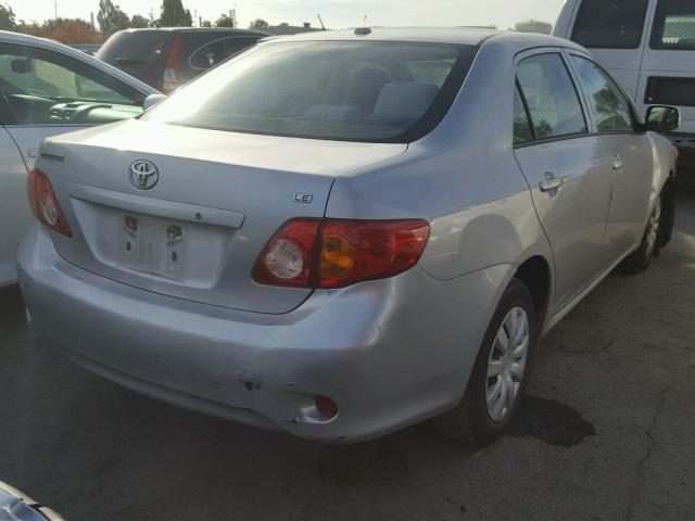 1NXBU40E29Z159667 - 2009 TOYOTA COROLLA BA GRAY photo 4