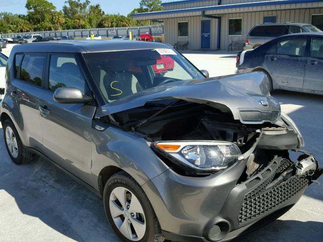 KNDJN2A23E7050892 - 2014 KIA SOUL GRAY photo 1