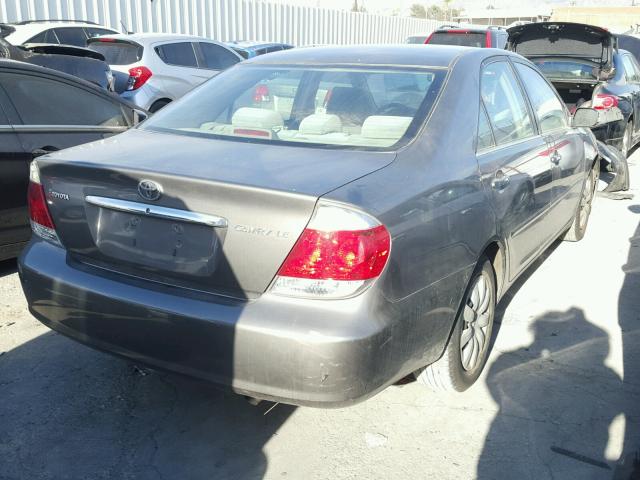 4T1BE32K26U709133 - 2006 TOYOTA CAMRY LE CHARCOAL photo 4