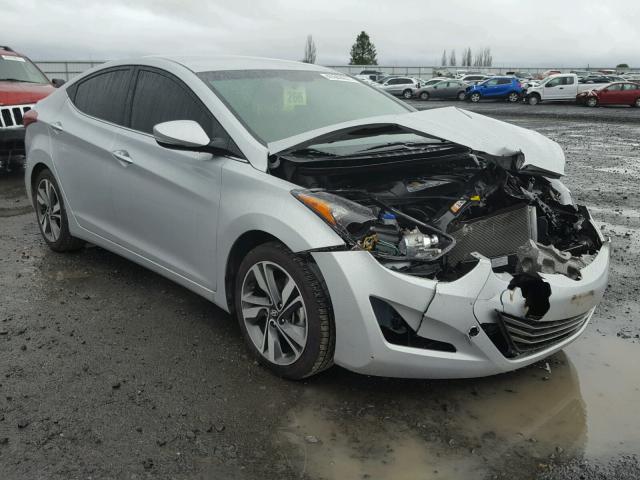 KMHDH4AE7EU142367 - 2014 HYUNDAI ELANTRA SE SILVER photo 1