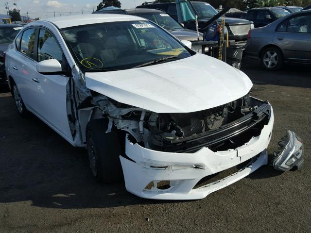 3N1AB7AP5GY314118 - 2016 NISSAN SENTRA S WHITE photo 1