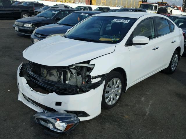 3N1AB7AP5GY314118 - 2016 NISSAN SENTRA S WHITE photo 2