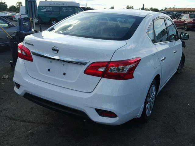 3N1AB7AP5GY314118 - 2016 NISSAN SENTRA S WHITE photo 4