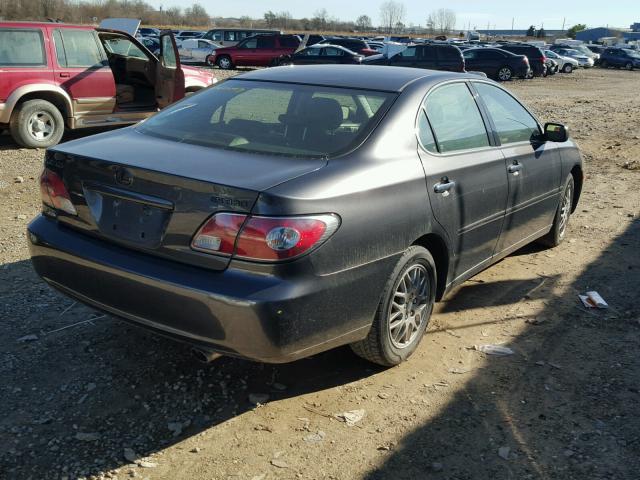 JTHBA30G245048157 - 2004 LEXUS ES 330 GRAY photo 4