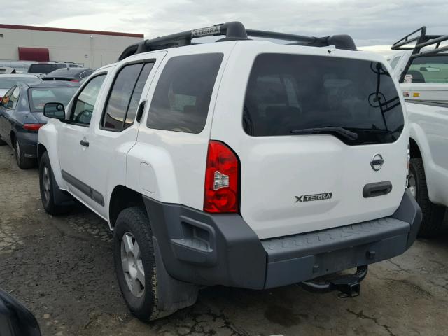 5N1AN08U95C606296 - 2005 NISSAN XTERRA OFF WHITE photo 3