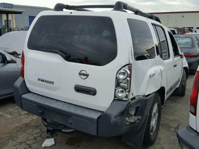 5N1AN08U95C606296 - 2005 NISSAN XTERRA OFF WHITE photo 4