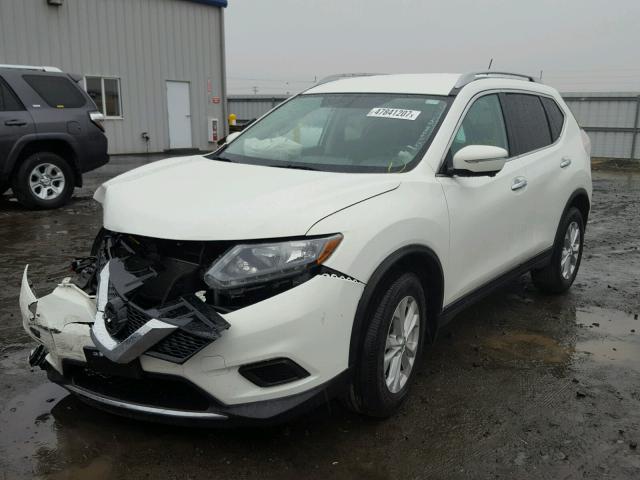 5N1AT2MV4EC791907 - 2014 NISSAN ROGUE S WHITE photo 2