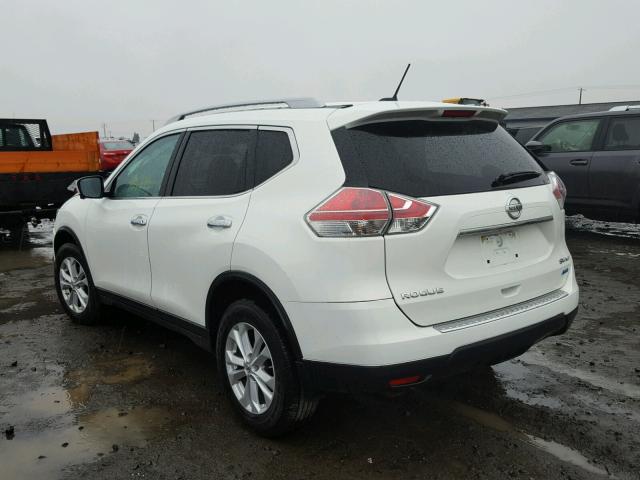 5N1AT2MV4EC791907 - 2014 NISSAN ROGUE S WHITE photo 3