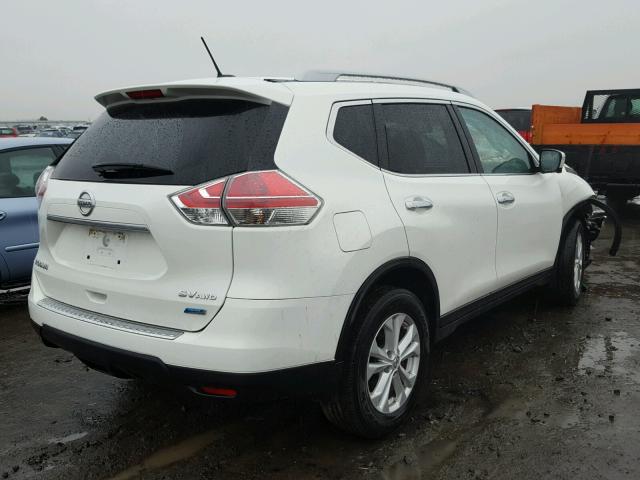 5N1AT2MV4EC791907 - 2014 NISSAN ROGUE S WHITE photo 4